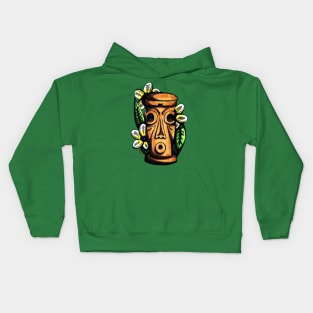 Plumeria Tiki. Kids Hoodie